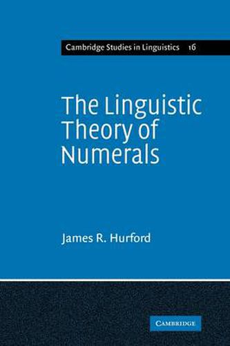 Cover image for The Linguistic Theory of Numerals