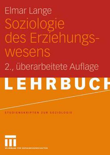 Cover image for Soziologie des Erziehungswesens