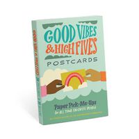 Cover image for Em & Friends Good Vibes & High Fives Postcards Book, Set of 20 Postcards