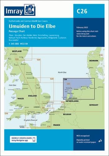 Cover image for Imray Chart C26: IJmuiden to Die Elbe