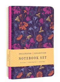 Cover image for Pollinators Sewn Notebook Collection (Set of 3)