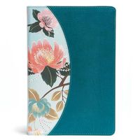 Cover image for The CSB Study Bible For Women, Teal Flowers LeatherTouch