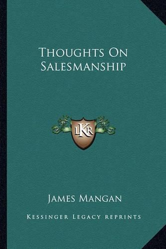 Cover image for Thoughts on Salesmanship