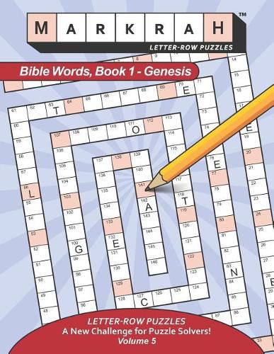 Cover image for MARKRAH LETTER-ROW PUZZLES Bible Words, Book 1 - Genesis