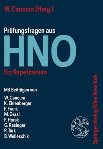 Prufungsfragen Aus Hno: Ein Repetitorium