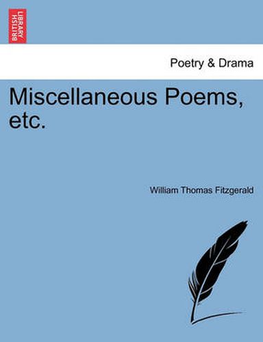 Cover image for Miscellaneous Poems, Etc.