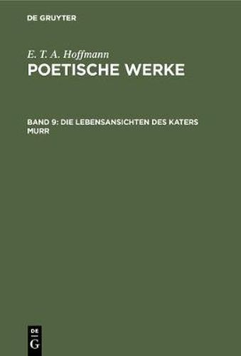 Cover image for Die Lebensansichten des Katers Murr