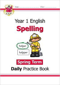 Cover image for New KS1 Spelling Daily Practice Book: Year 1 - Spring Term