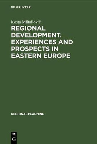 Cover image for Regional development. Experiences and prospects in eastern Europe