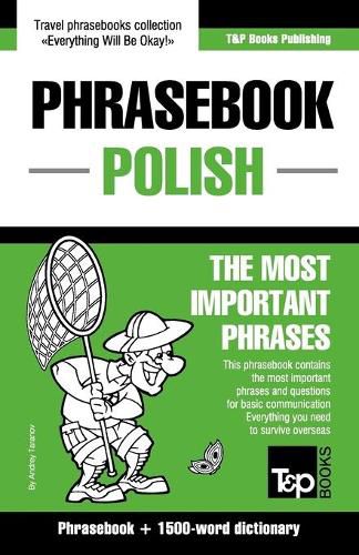 Cover image for English-Polish phrasebook and 1500-word dictionary