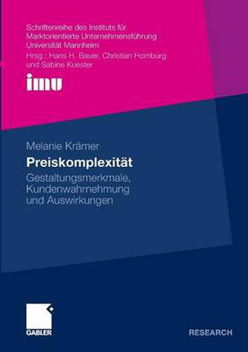 Cover image for Preiskomplexitat: Gestaltungsmerkmale, Kundenwahrnehmung und Auswirkungen