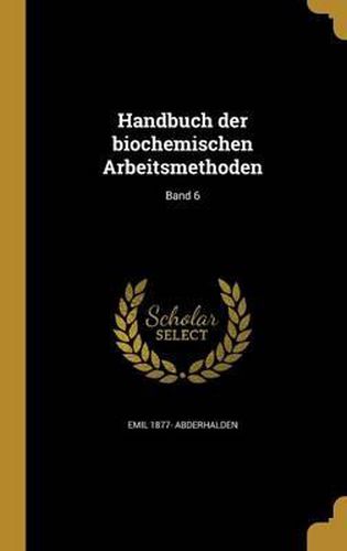 Cover image for Handbuch Der Biochemischen Arbeitsmethoden; Band 6