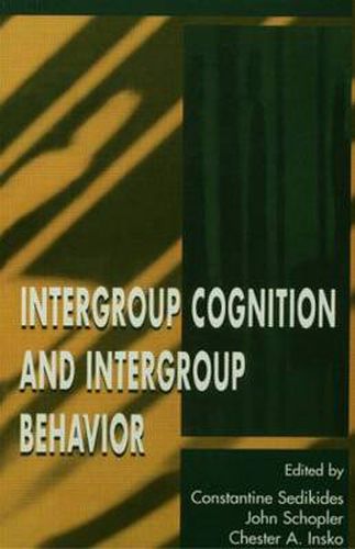 Cover image for Intergroup Cognition and Intergroup Behavior