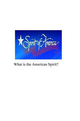 Cover image for What is the American Spirit: Do You Have It