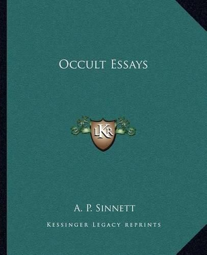 Occult Essays