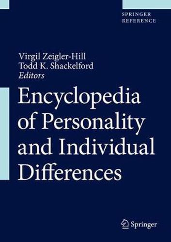 Cover image for Encyclopedia of Personality and Individual Differences