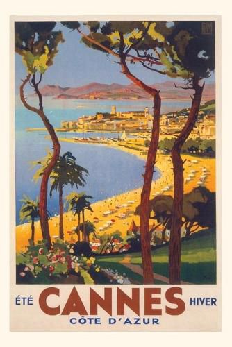 Cover image for Vintage Journal Cannes Travel Poster