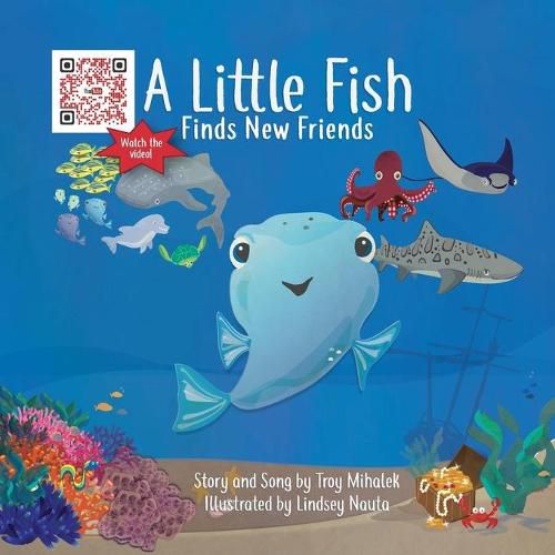 Cover image for A Little Fish Finds New Friends