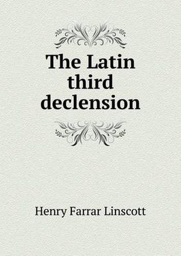 Cover image for The Latin third declension