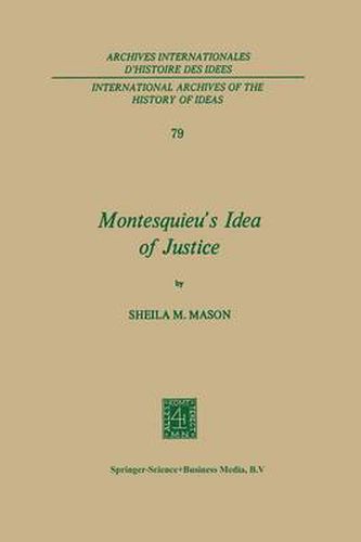 Cover image for Montesquieu's Idea of Justice