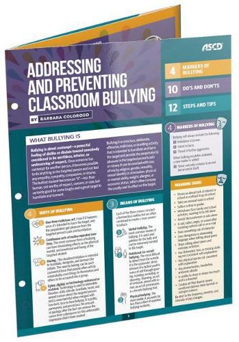 Cover image for Addressing and Preventing Classroom Bullying: Quick Reference Guide