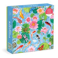 Cover image for By The Koi Pond 1000 Piece Puzzle in Square Box