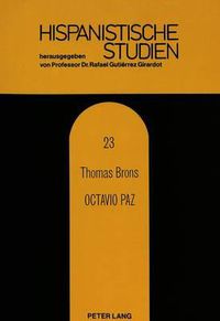 Cover image for Octavio Paz: Dichterfuerst Im Mexikanischen Korporativismus