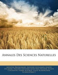 Cover image for Annales Des Sciences Naturelles