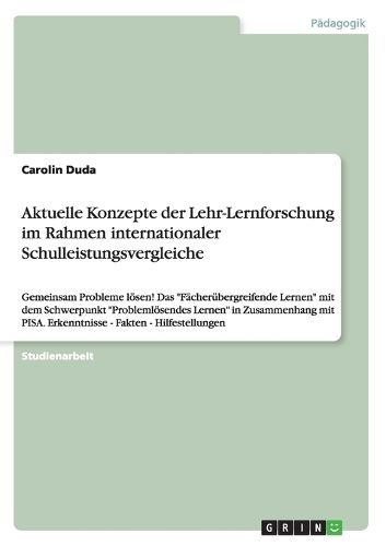 Cover image for Aktuelle Konzepte der Lehr-Lernforschung im Rahmen internationaler Schulleistungsvergleiche