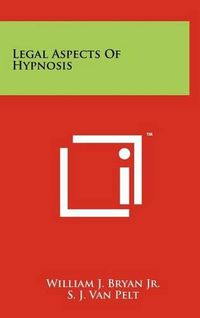 Cover image for Legal Aspects of Hypnosis