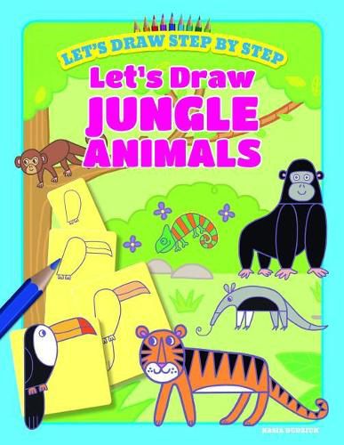 Cover image for Let's Draw Jungle Animals