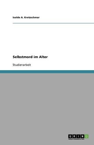 Cover image for Selbstmord im Alter