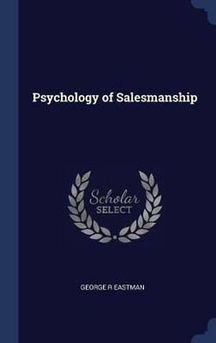 Cover image for Psychology of Salesmanship