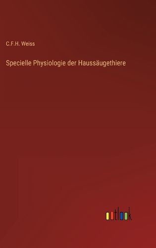 Cover image for Specielle Physiologie der Haussaeugethiere