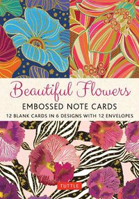 Cover image for Beautiful Flowers, 12 Embossed Note Cards