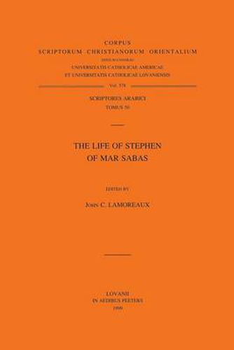 Cover image for The Life of Stephen of Mar Sabas: T.
