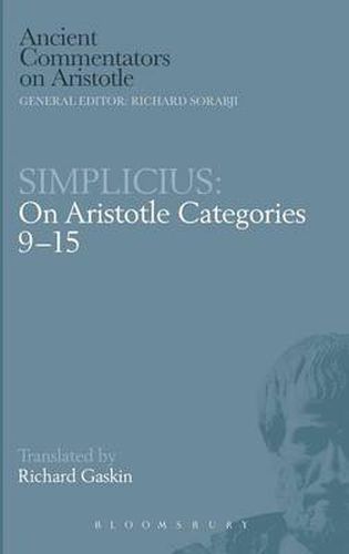 Cover image for On Aristotle  On Categories 9-15
