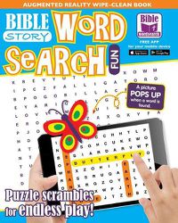 Cover image for Bible Story Word Search Fun: An Augmented Reality Wipe-Clean Book