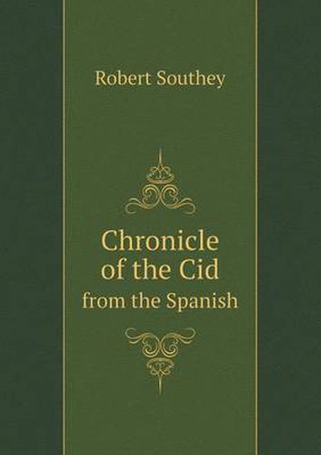 Cover image for Chronicle of the Cid from the Spanish