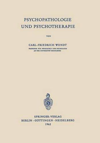 Cover image for Psychopathologie Und Psychotherapie