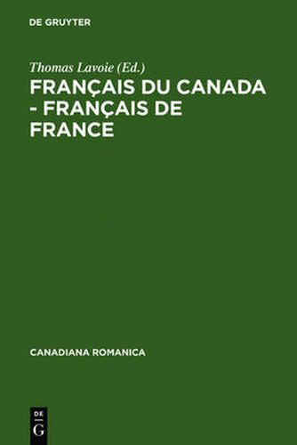 Francais du Canada - Francais de France