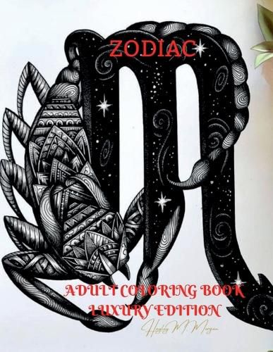 Cover image for Zodiac Adult Coloring Book Luxury Edition