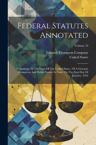 Cover image for Federal Statutes Annotated