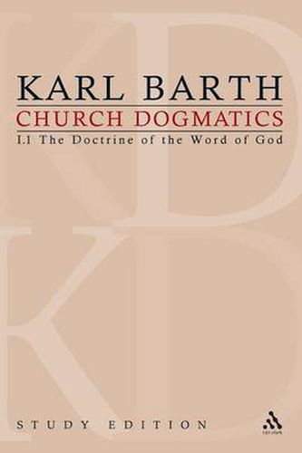 Cover image for Church Dogmatics Study Edition 2: The Doctrine of the Word of God I.1 A 8-12