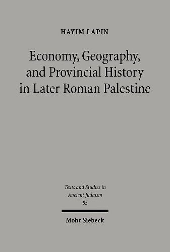 Cover image for Economy, Geography, and Provincial History in Later Roman Palestine