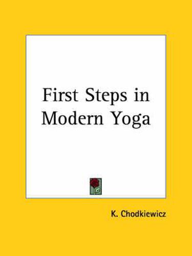 Cover image for First Steps in Modern Yoga