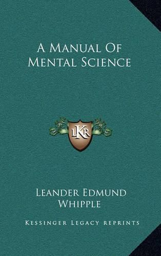 Cover image for A Manual of Mental Science