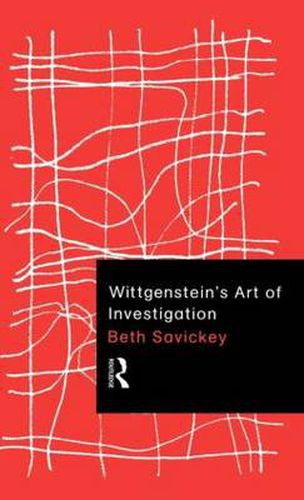 Cover image for Wittgenstein's Art of Investigation