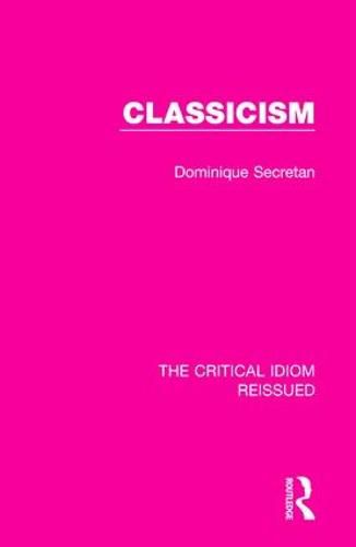 Cover image for Classicism