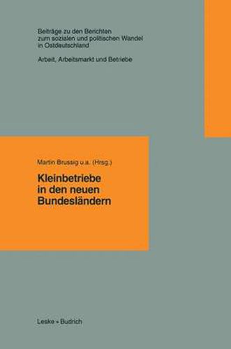 Cover image for Kleinbetriebe in Den Neuen Bundeslandern